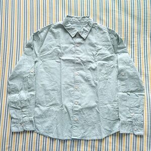 Zara Kids Unisex Mint Green Cotton and Liner Casual Shirt